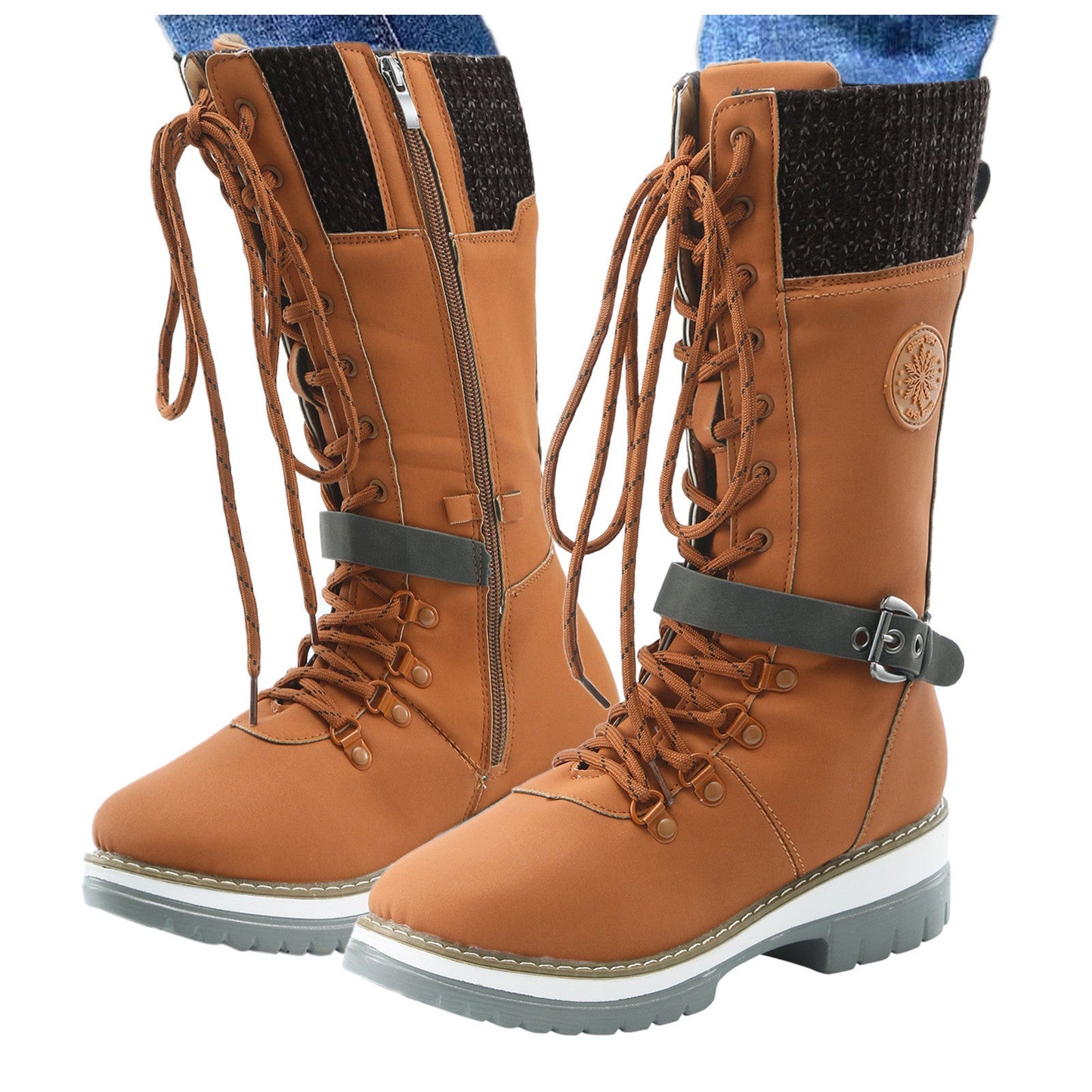 Women's Mid Boots Round-Toe