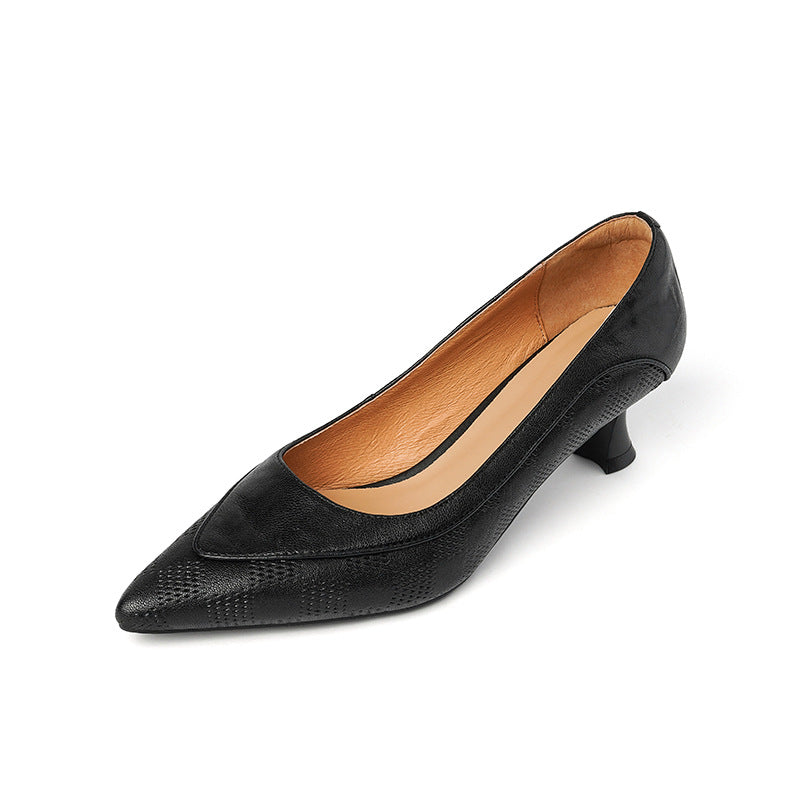 Women's Soft Sheepskin Pointed-Toe Stiletto Heels