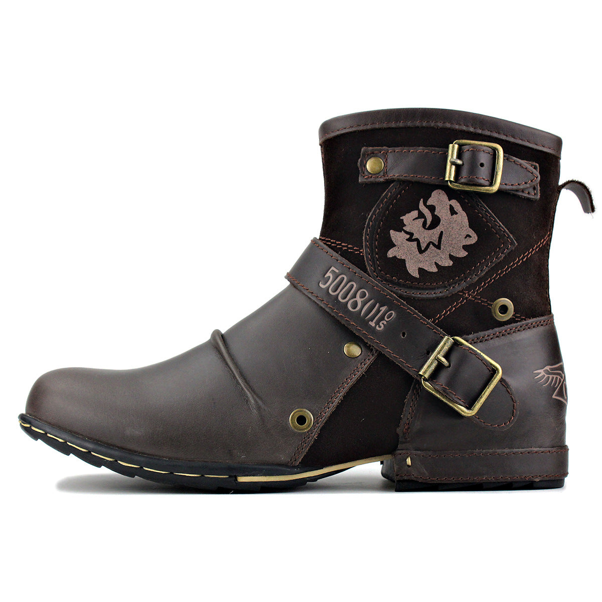 Men's Western Denim Color Changing Martin Boots