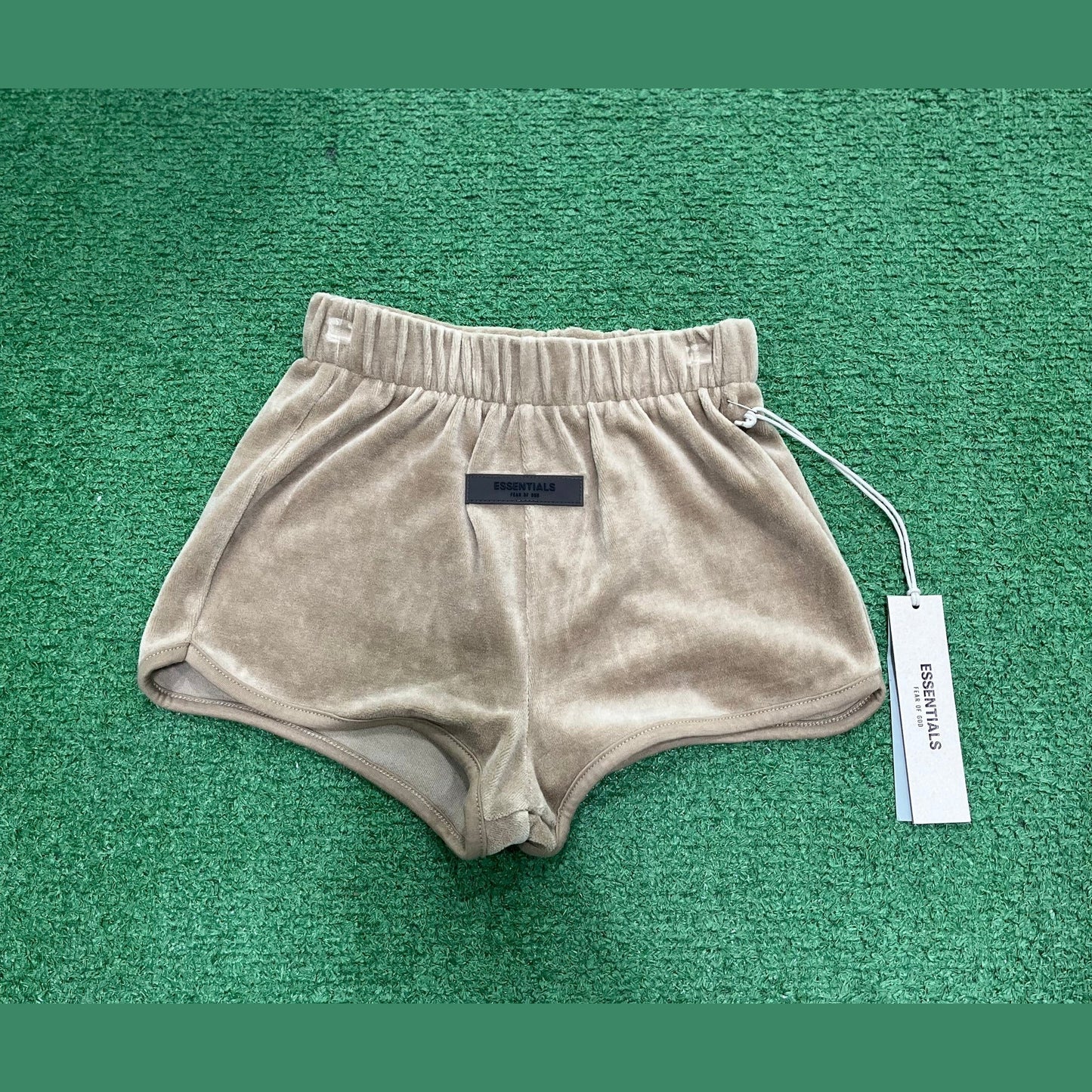 Fear of God Essentials Women's Velour Beach Short Oak