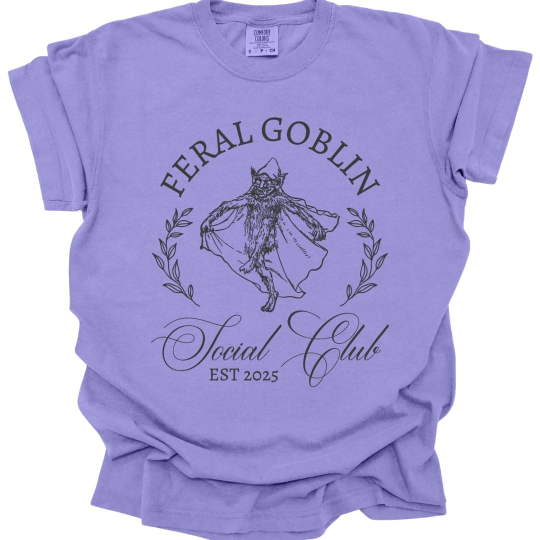 Feral Goblin Social Club T-shirt - Comfort Colors