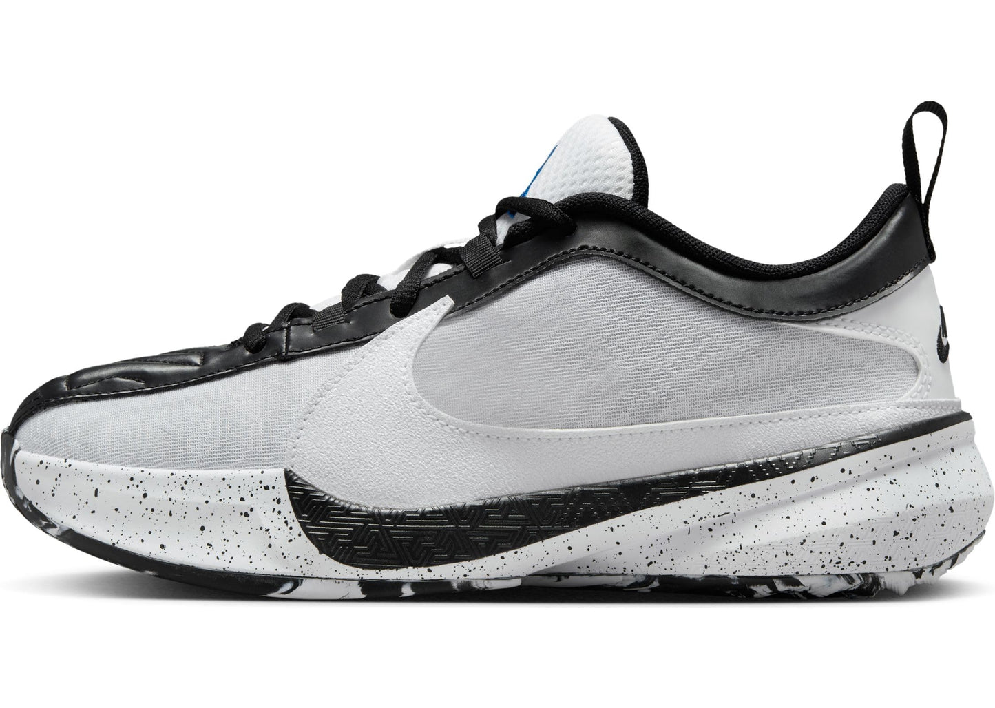 Nike Giannis Freak 5 Big Kids Basketball Shoes (DZ4486-100 White/Black/Photo Blue/White) Size 5.5