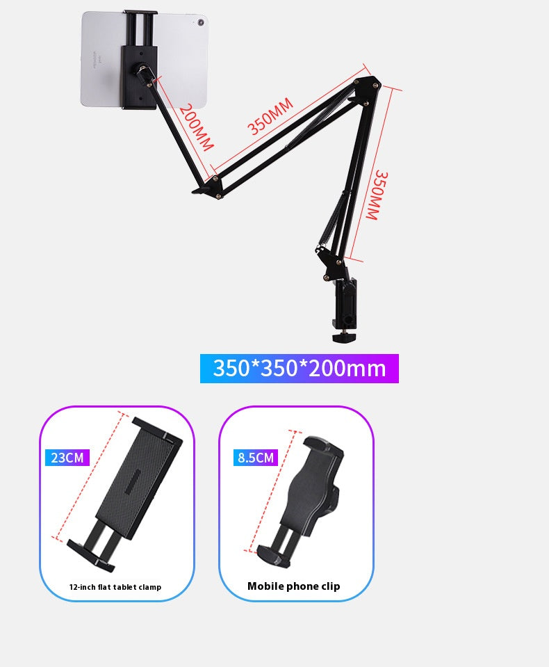 Desktop Lazy Bracket, Tablet Cantilever Support Frame, Live Streaming And Drama-watching Artifact, Foldable Metal Cantilever Bracket
