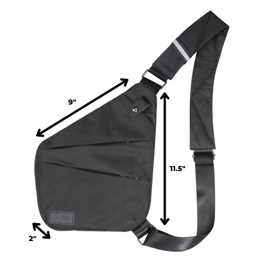 Bolsa cruzada FireBar Labs a prueba de olores - Candado oculto