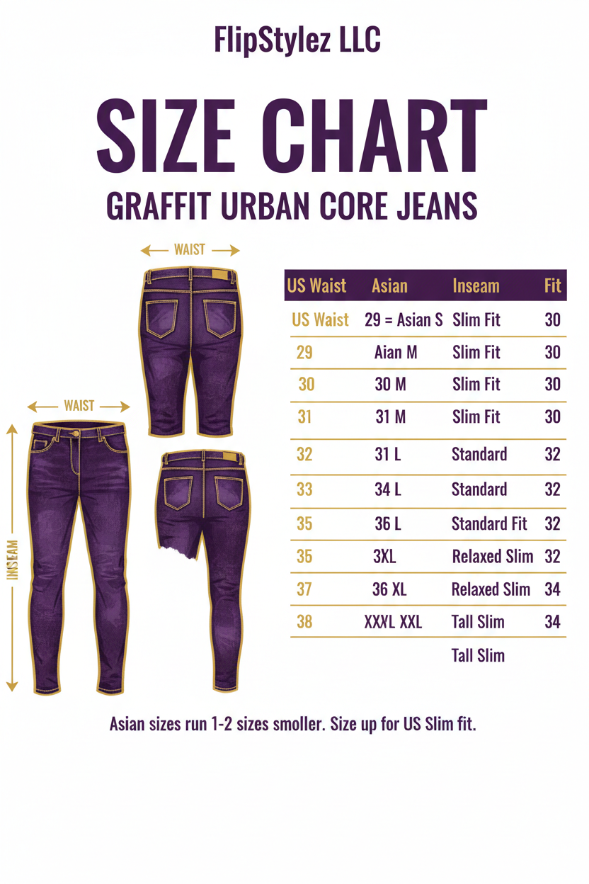 Men’s Urban Slim Fit Black Denim with Vibrant Multi-Color Graphic Art