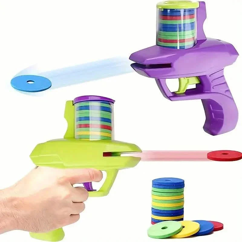 Flying Foam Disc Launcher Handheld Shooter Game
