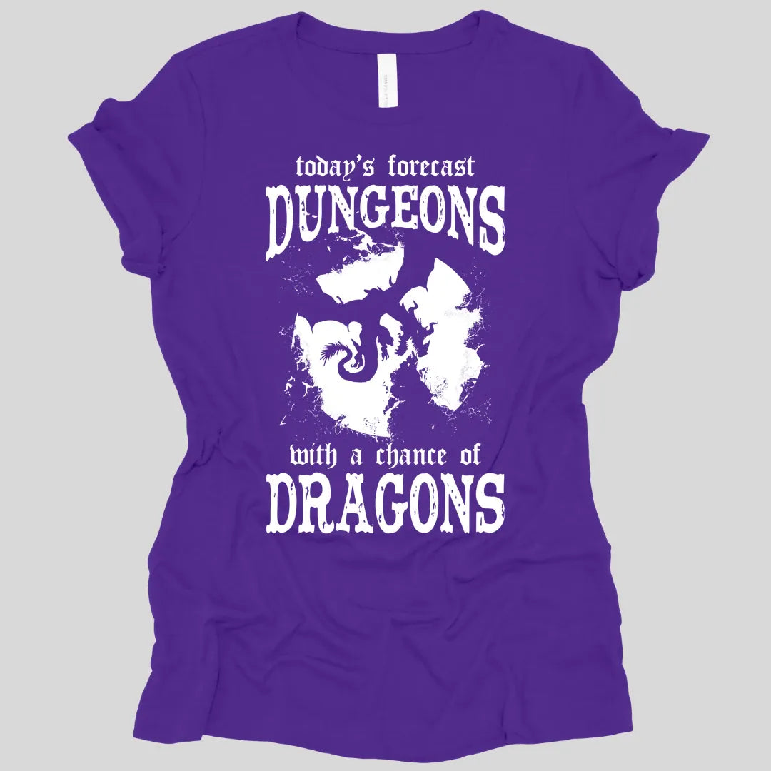 Funny DnD Weather Forecast Women's Tshirt