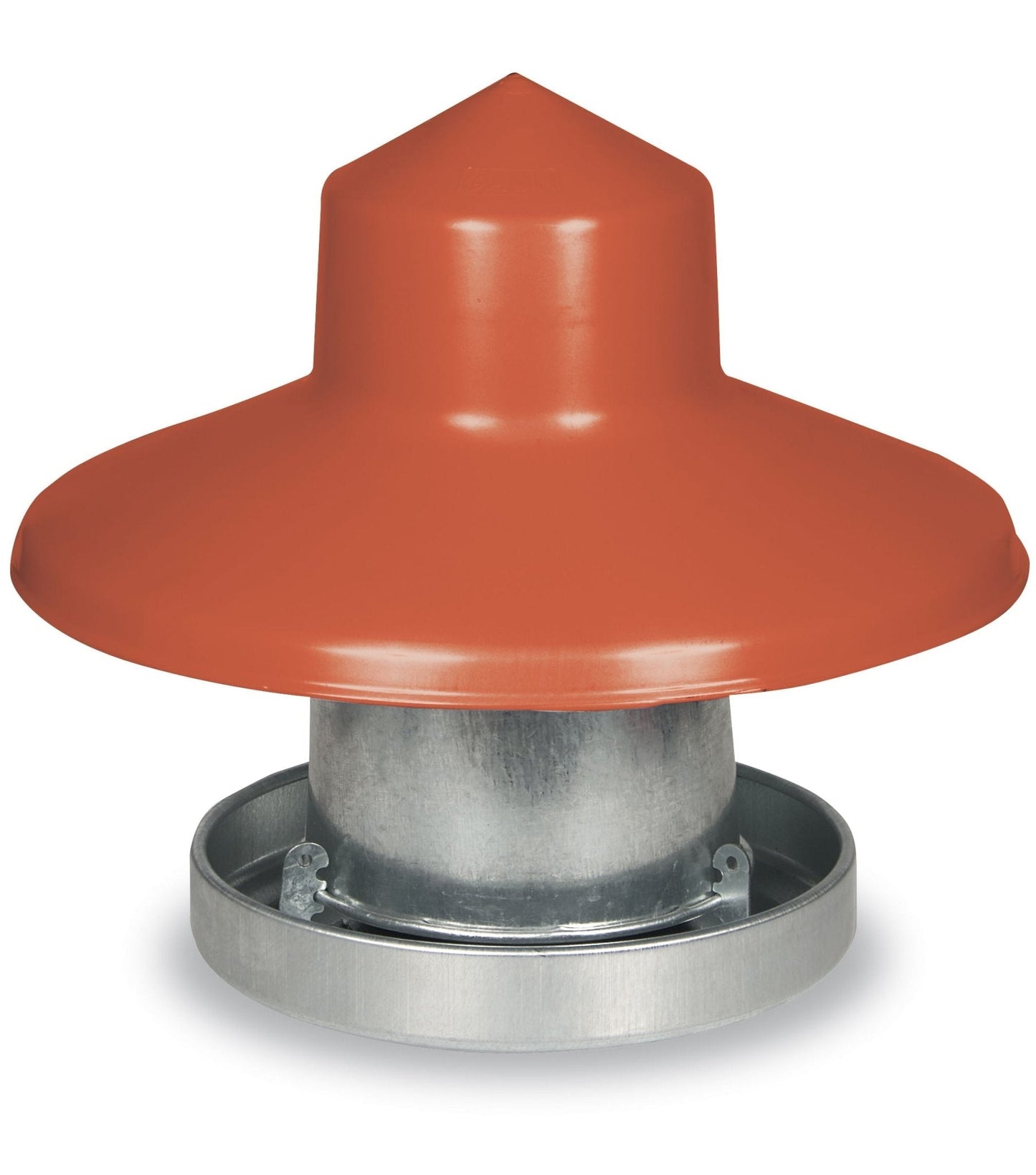 Comedero de pollo de metal galvanizado colgante y accesorios
