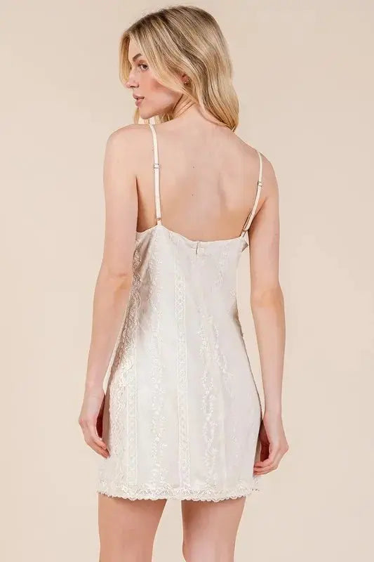 Dresses Trendsi Lace Cami Mini Dress Women's Casual Adjustable Strap Cute Dress