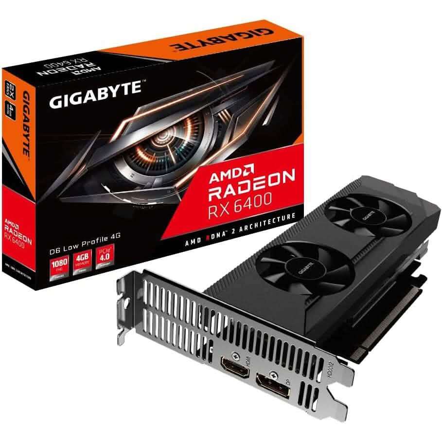Gigabyte AMD Radeon RX 6400 Graphics Card 4GB 64-Bit (Refurbished)