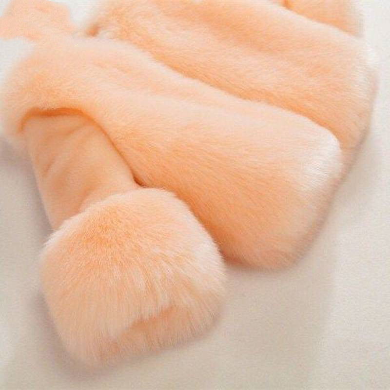 Girls' New Fox Fur Thickened Cotton Coat - # GIAA21210048