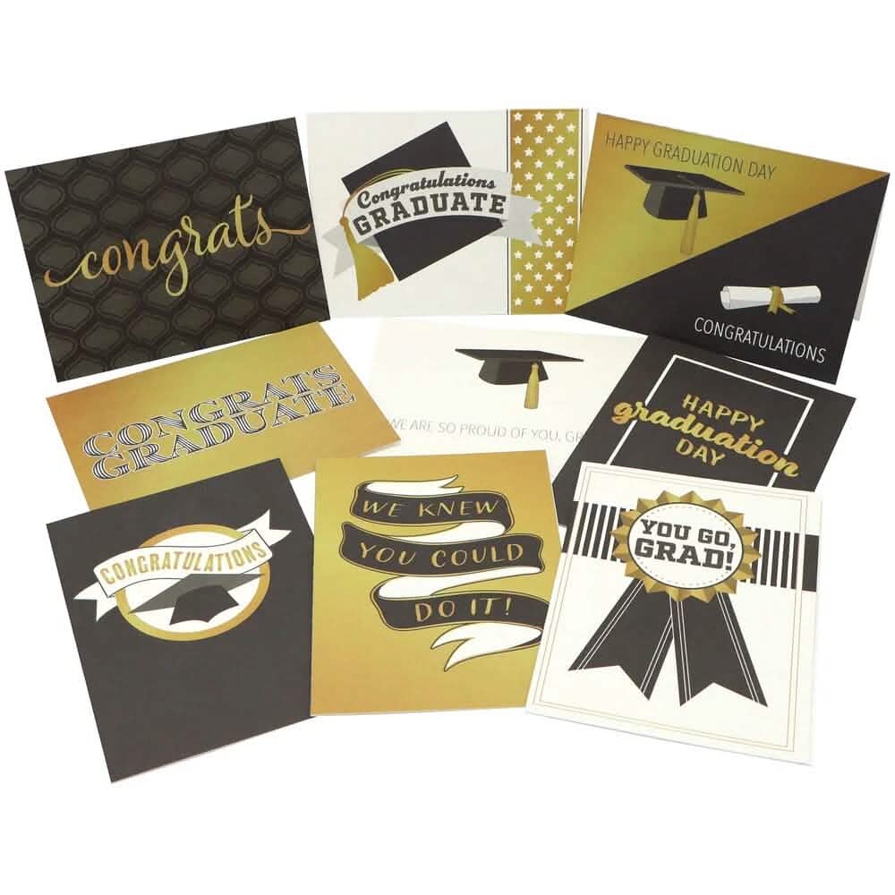 Graduation Cards Gold