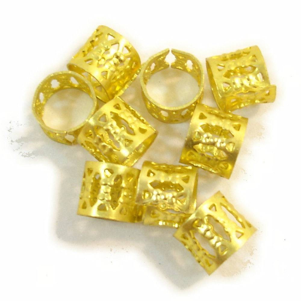 Hair Ornament Filigree, Gold, 12 mm