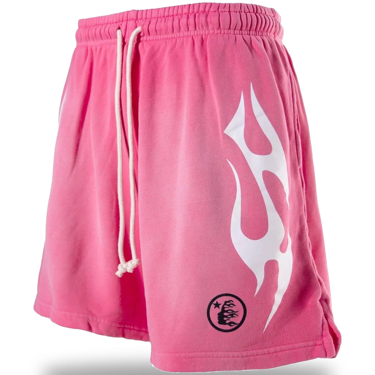 Hellstar Flame Shorts Pink & White