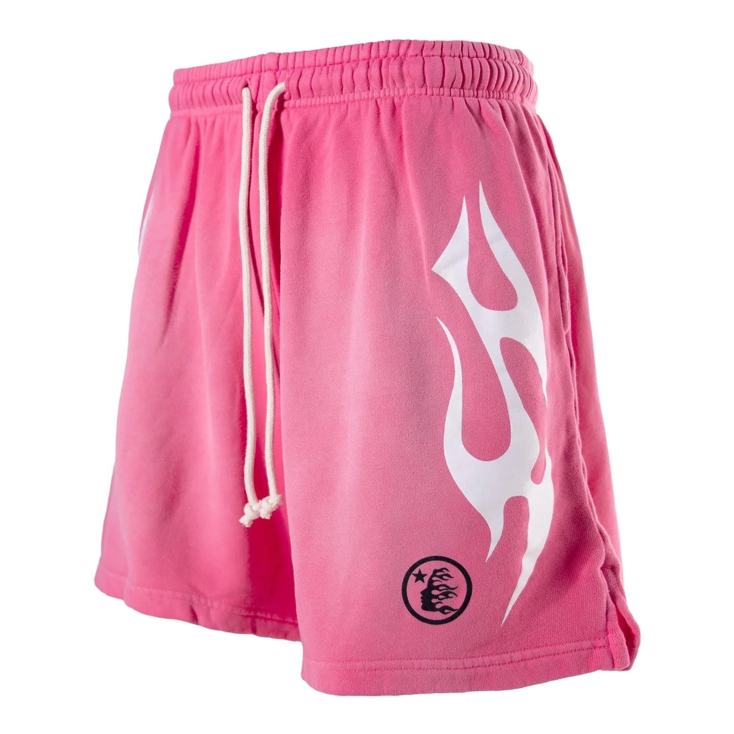 Hellstar Flame Shorts Pink & White