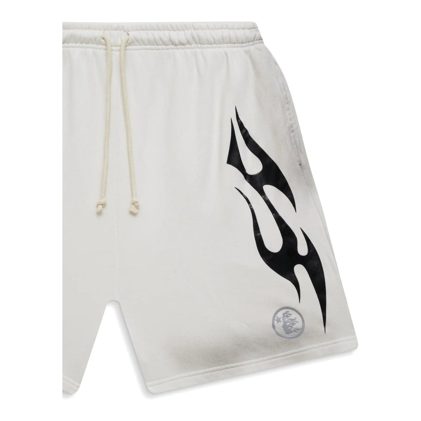 Hellstar Flame Shorts White & Grey