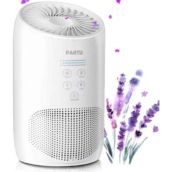 HEPA Air Purifier - Smoke Air Purifiers for Home with Fragrance Sponge