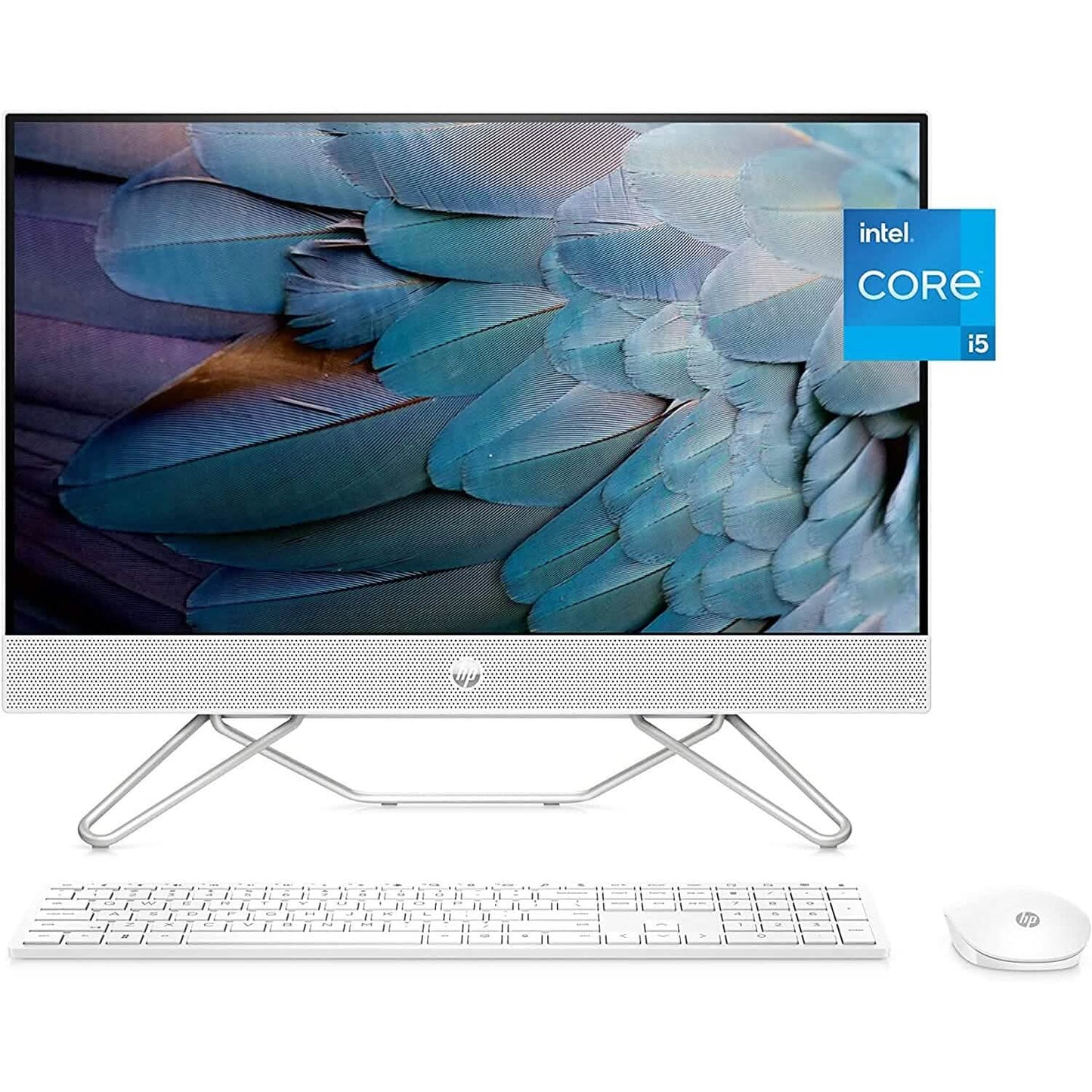 HP All-in-One Bundle PC, 23.8" FHD Touchscreen Display, Intel Core i5-1235U 8GB RAM 512GB SSD (Refurbished)