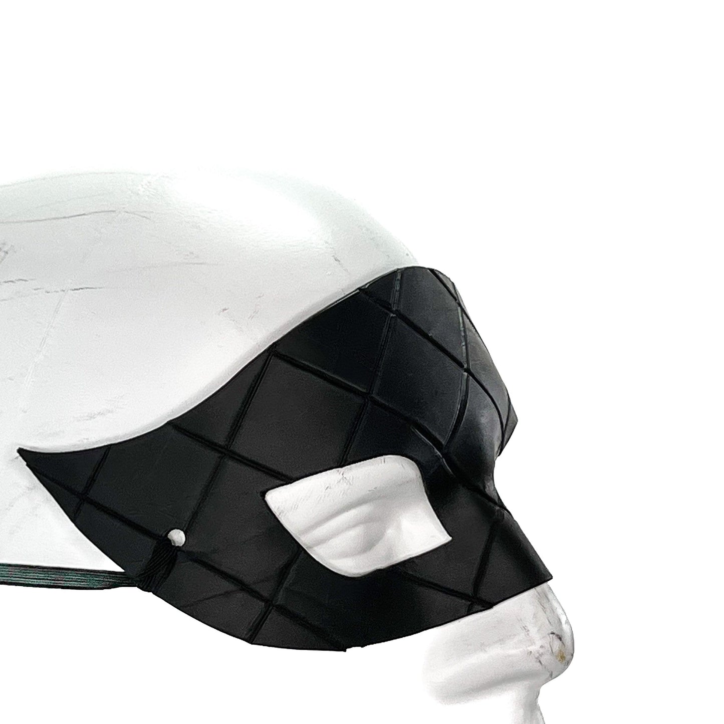 Masquerade Handmade Genuine Leather Mask in Black for Masquerades Halloween or Cosplay