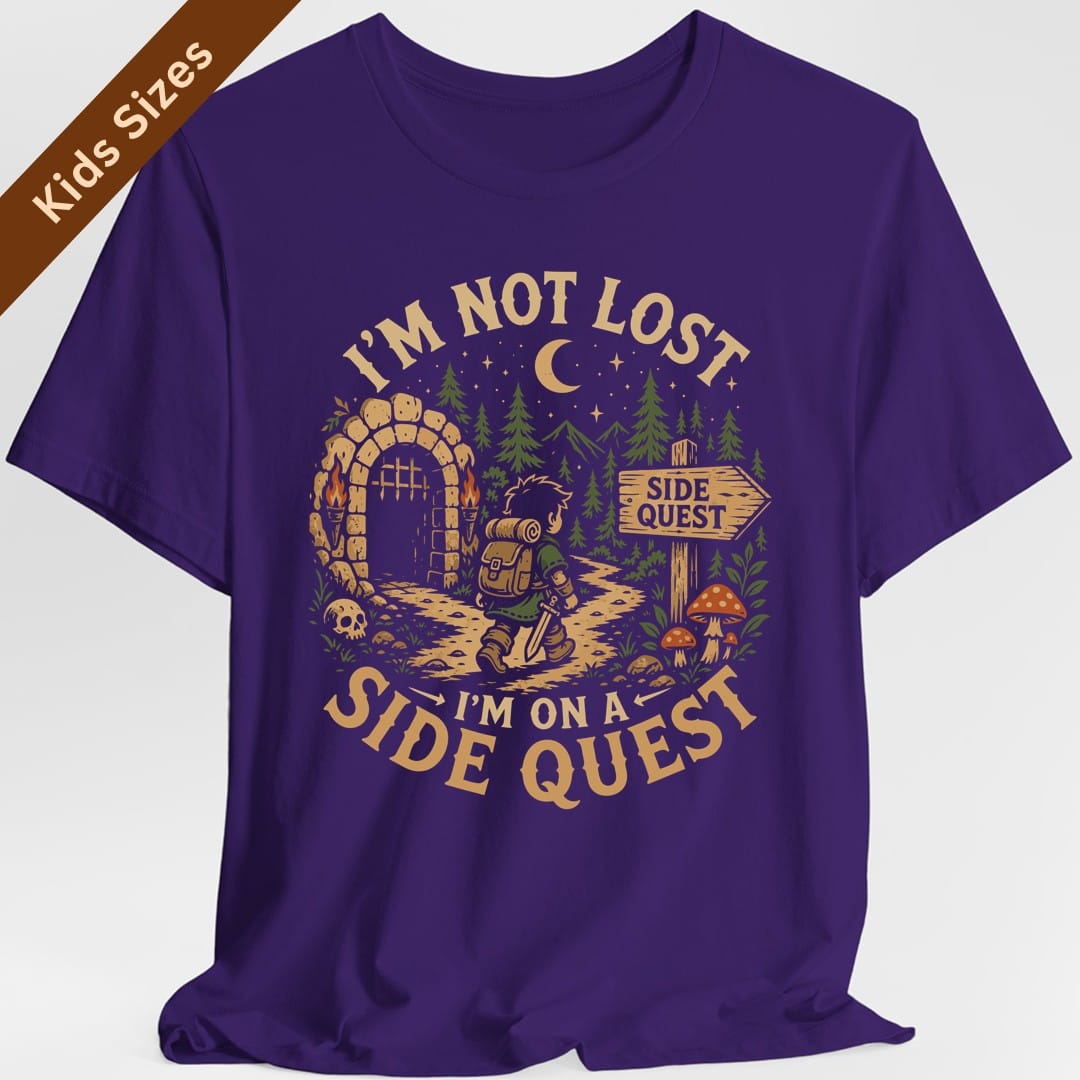 I'm Not Lost I'm On A Side Quest Kids T-Shirt