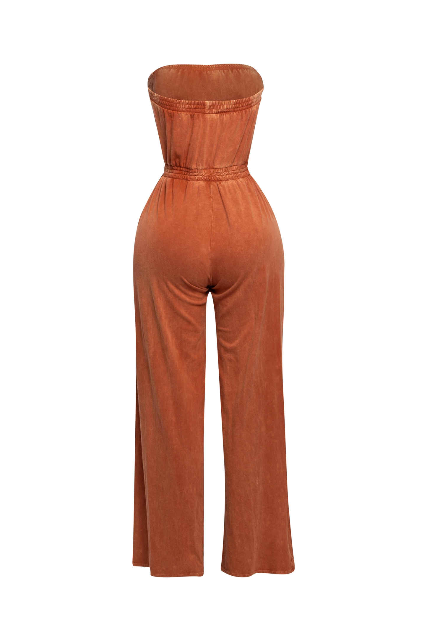Mono Curvy Lavado Mineral sin Tirantes de Pierna Ancha