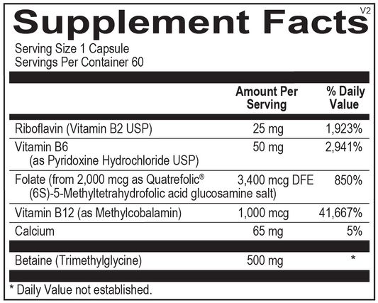 Methyl CPG Ortho Molecular Products Cardiovascular 60 Capsules