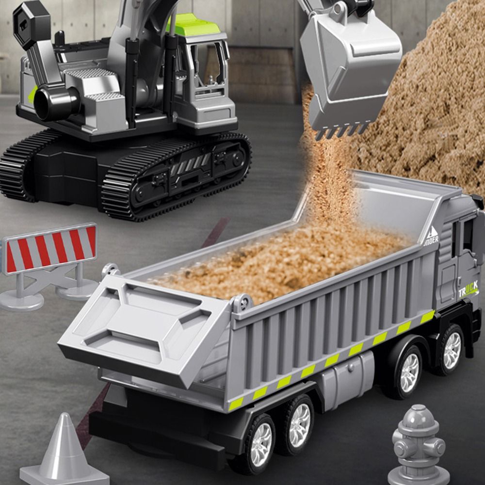 Imitation Alloy Inertia Engineering Vehicle Toys | Excavator - # BOT&G21910006 & BOT&G22910007