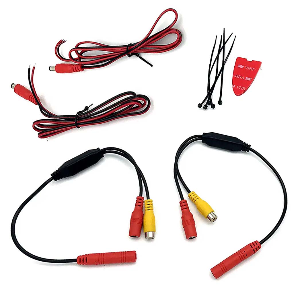 Master Tailgaters 8" Frameless Rear View Mirror with 7" LCD Screen | Rearview Universal Fit Mount | 4 Video Inputs | Auto Adjusting Brightness LCD | Anti Glare | Full Original Mirror Replacement