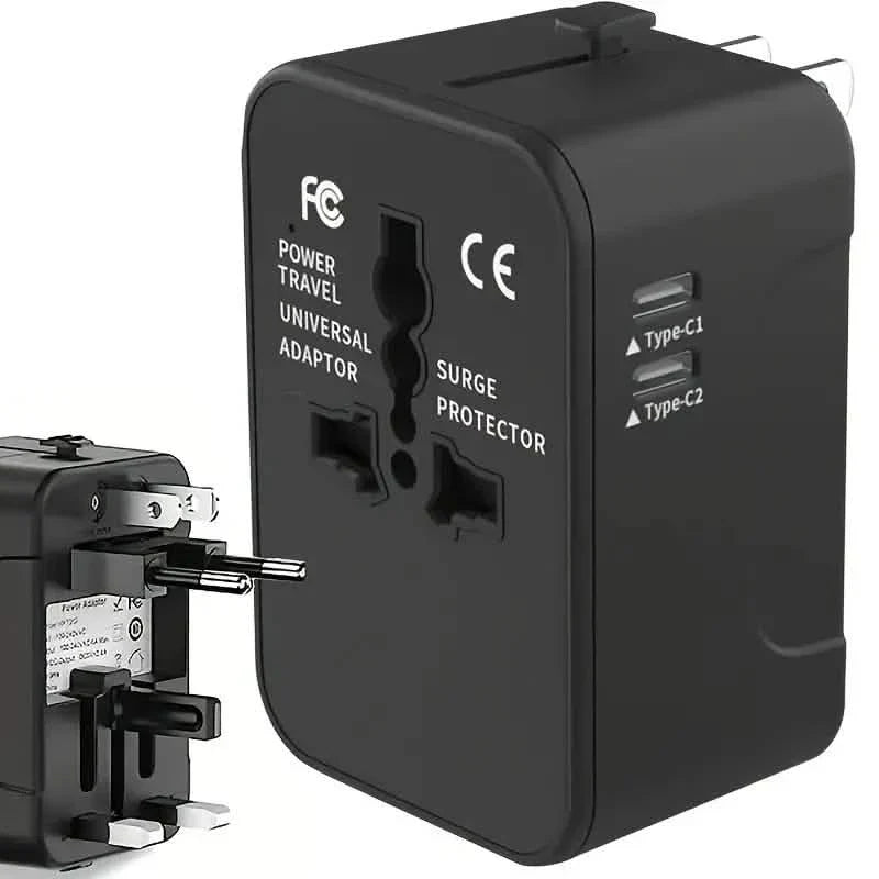 International Portable Worldwide All-in-One Plug Travel Adapter Converter for USA EU UK AUS