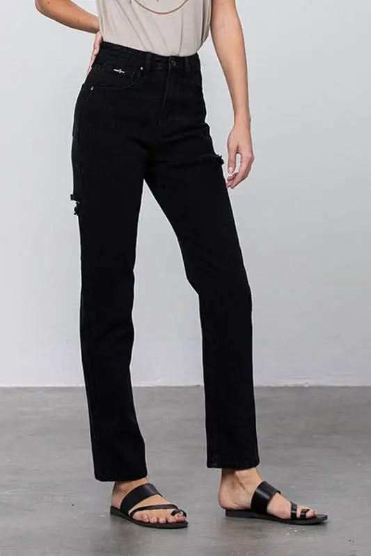 Mom Jeans - Ripped & Comfy - Contemporary Style