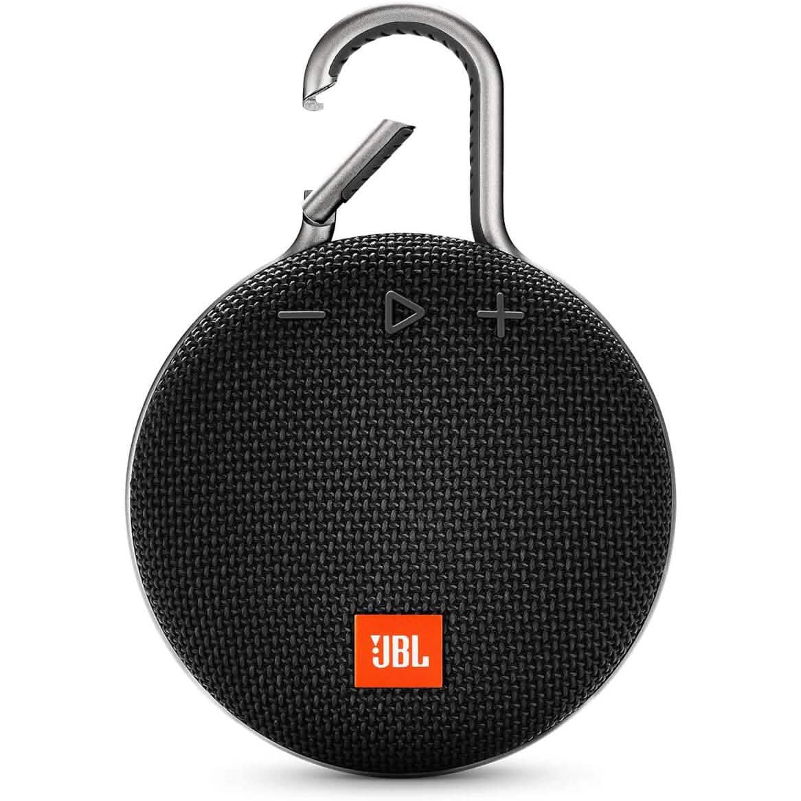 JBL Clip 3 Black - Waterproof, Durable & Portable Bluetooth Speaker (Refurbished)