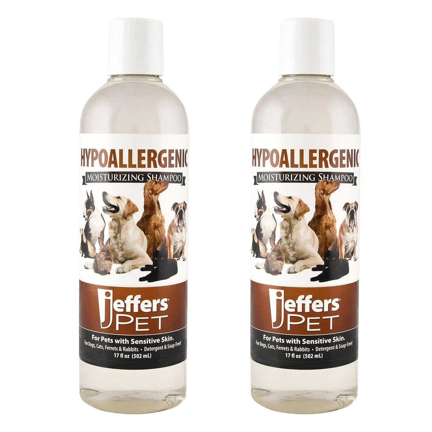 Champú hidratante hipoalergénico para mascotas Jeffers para pieles sensibles