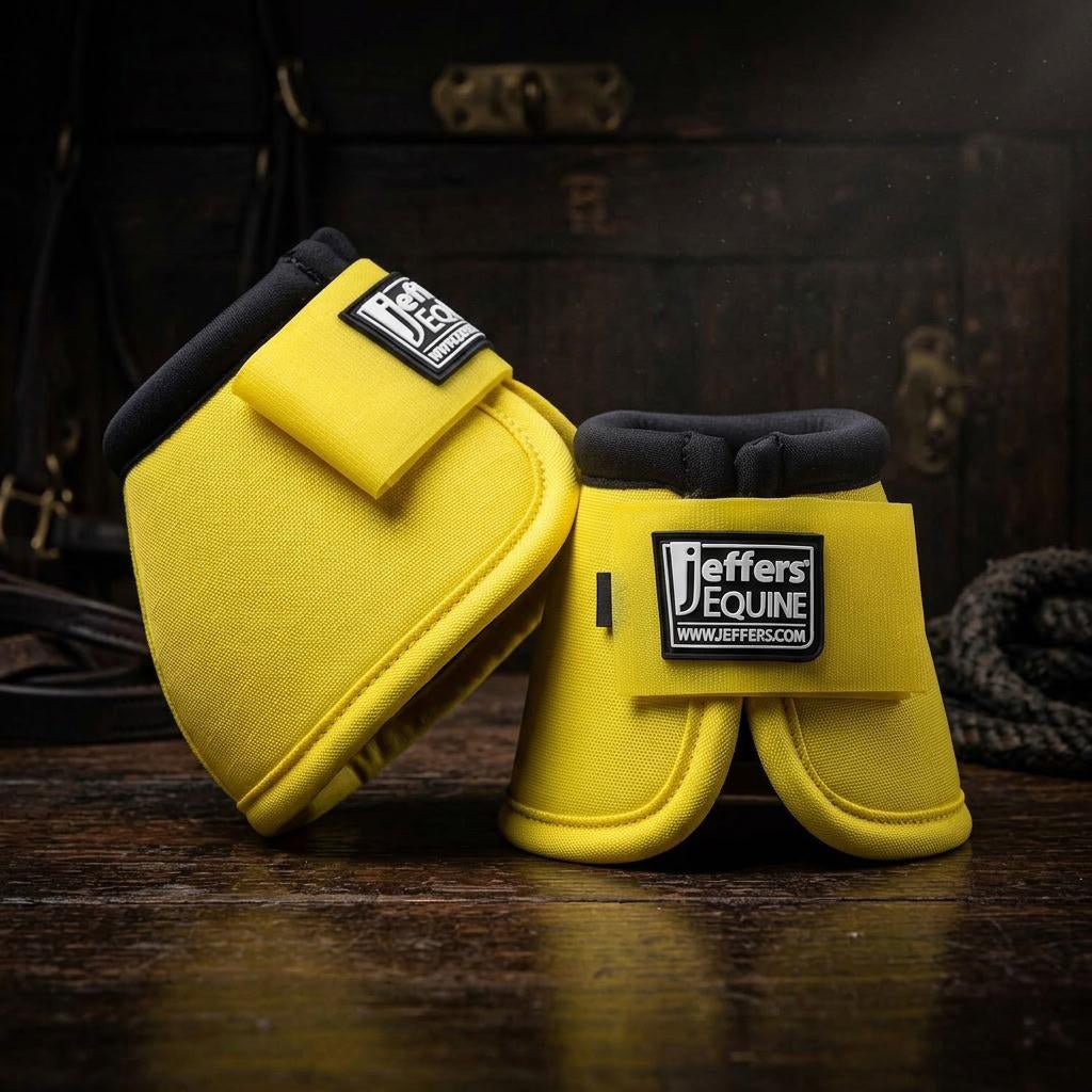 Botas de campana Jeffers No-Turn para caballos, colores sólidos, 2 unidades