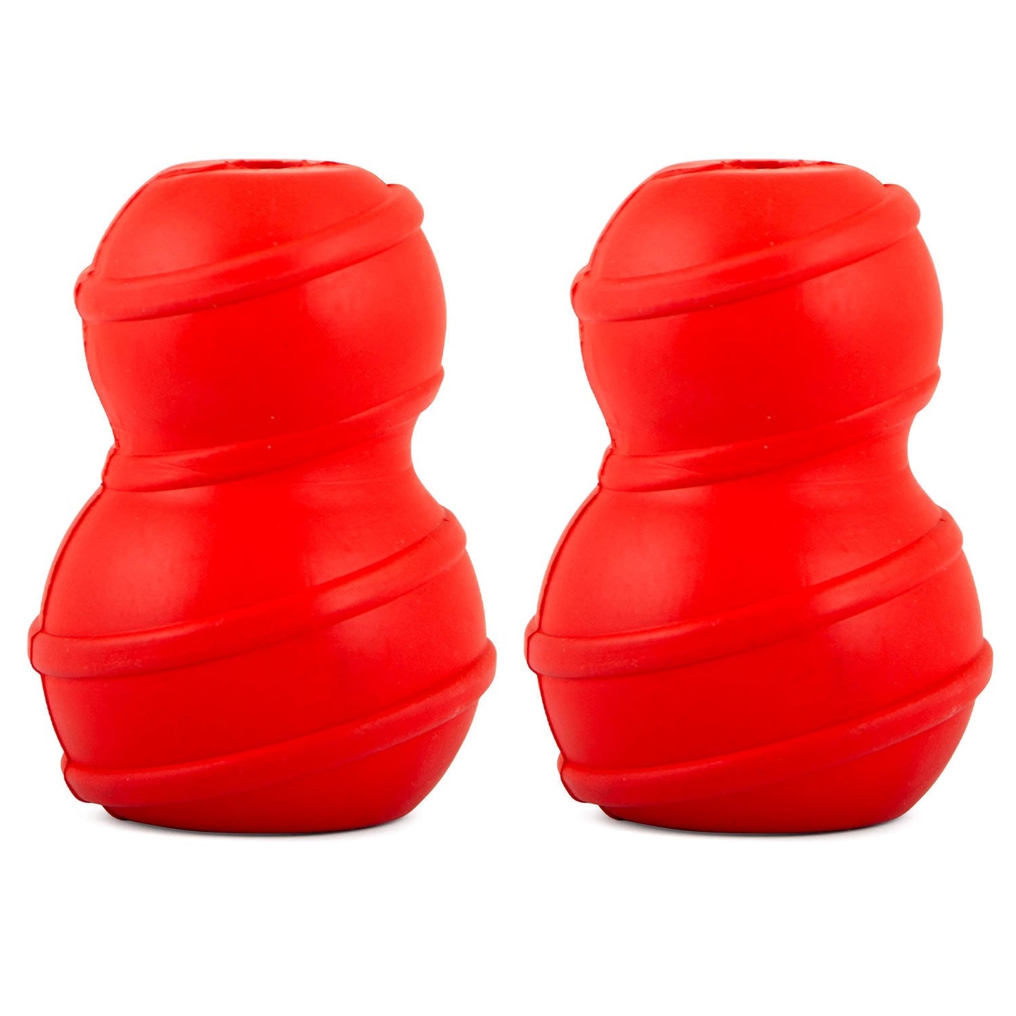 Jeffers Juguete dental dispensador de golosinas de caucho natural Stuffable Fetch & Chew Red Classic para perros
