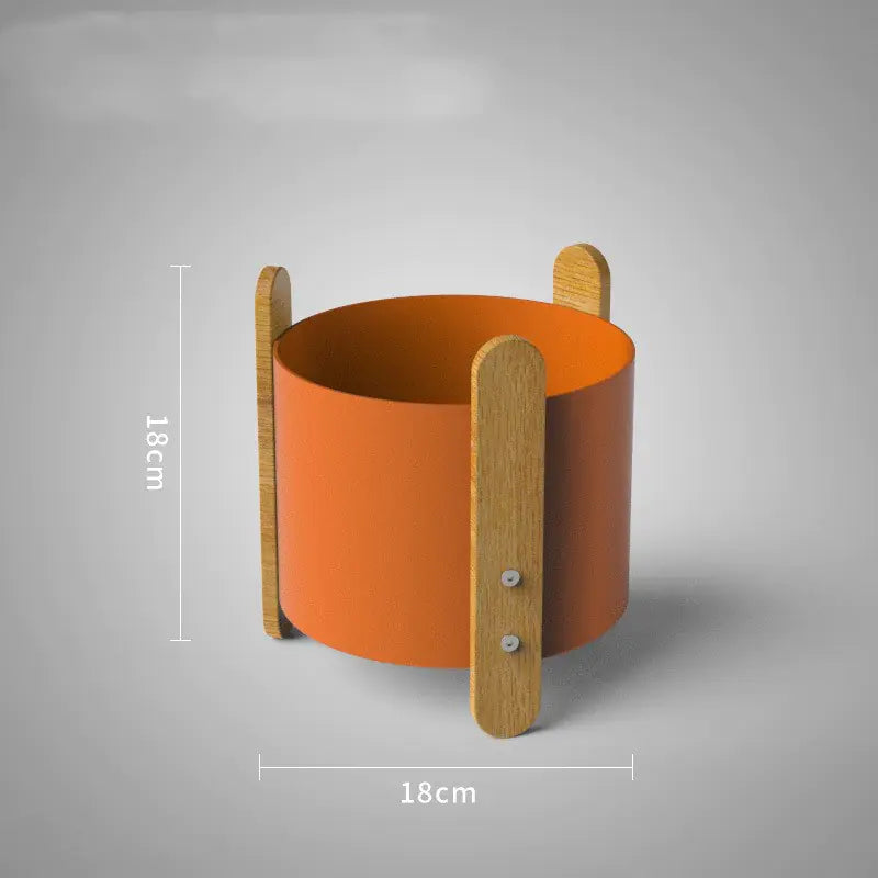 Nordic Iron Planter with Creative Minimalist Design