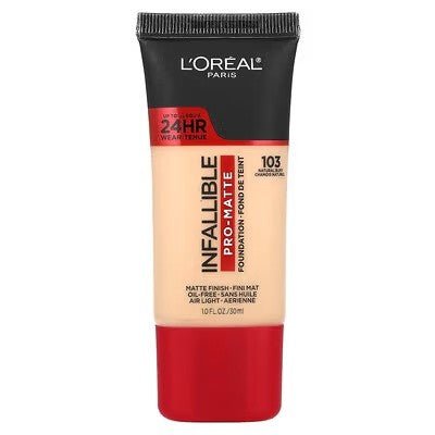 L'Oréal Paris Infallible Pro-Matte Liquid Foundation, Natural Buff