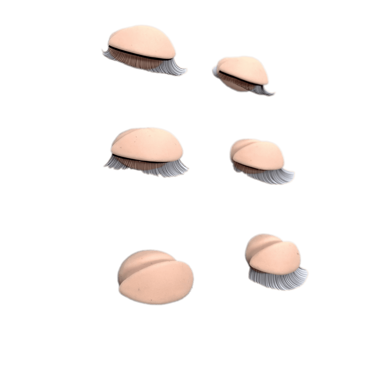 VIP Lashes Training Head Eyes Replacement, Set of 3 Pairs