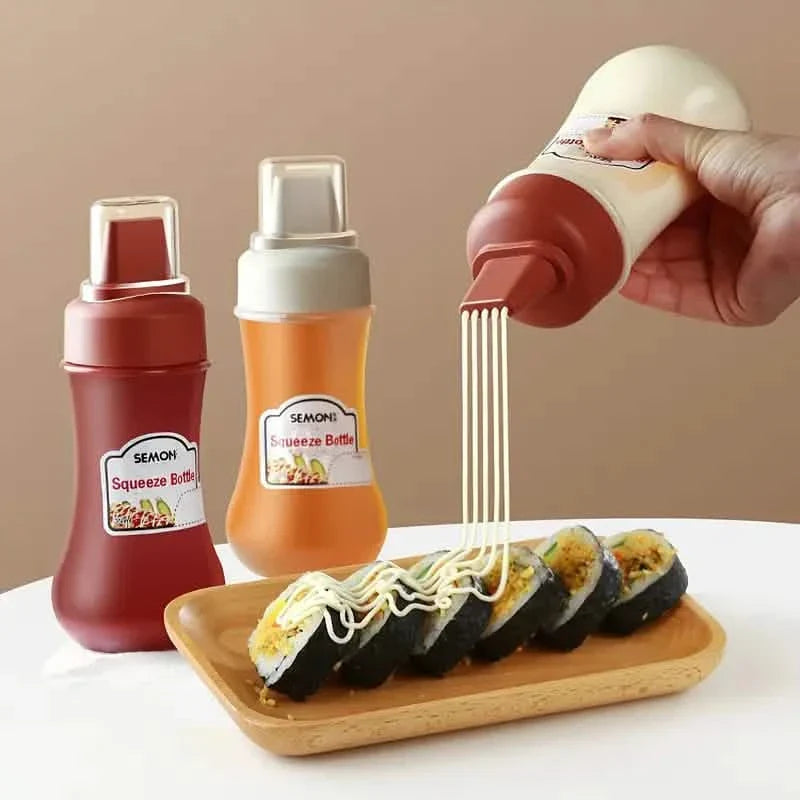 Leak Proof Refillable Condiment Container