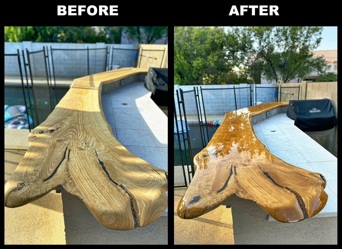 Bar Top and Table Top Clear Epoxy Resin 1 Quart