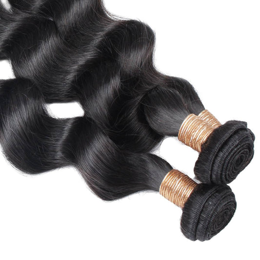 Paquetes de cabello 100% humano de ondas sueltas