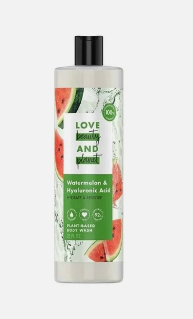 Love Beauty and Planet Watermelon & Hyaluronic Acid Body Wash, 20 oz