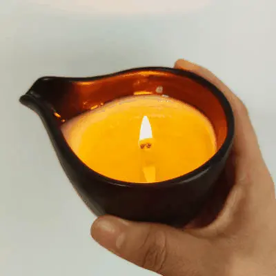 Love Salve Soy Massage Oil Candle — Long Burn Aromatherapy