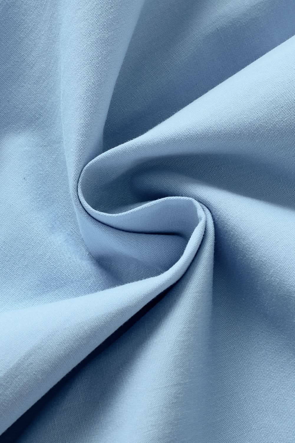 Accessories Love Salve Mist blue ruffled frill blouse