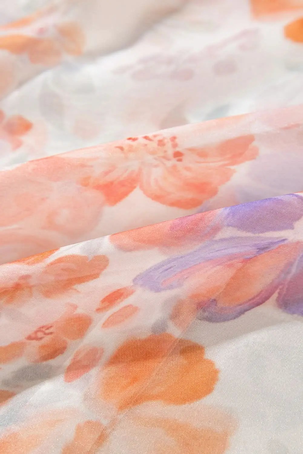 Accessories Love Salve Floral balloon sleeve collared shirt