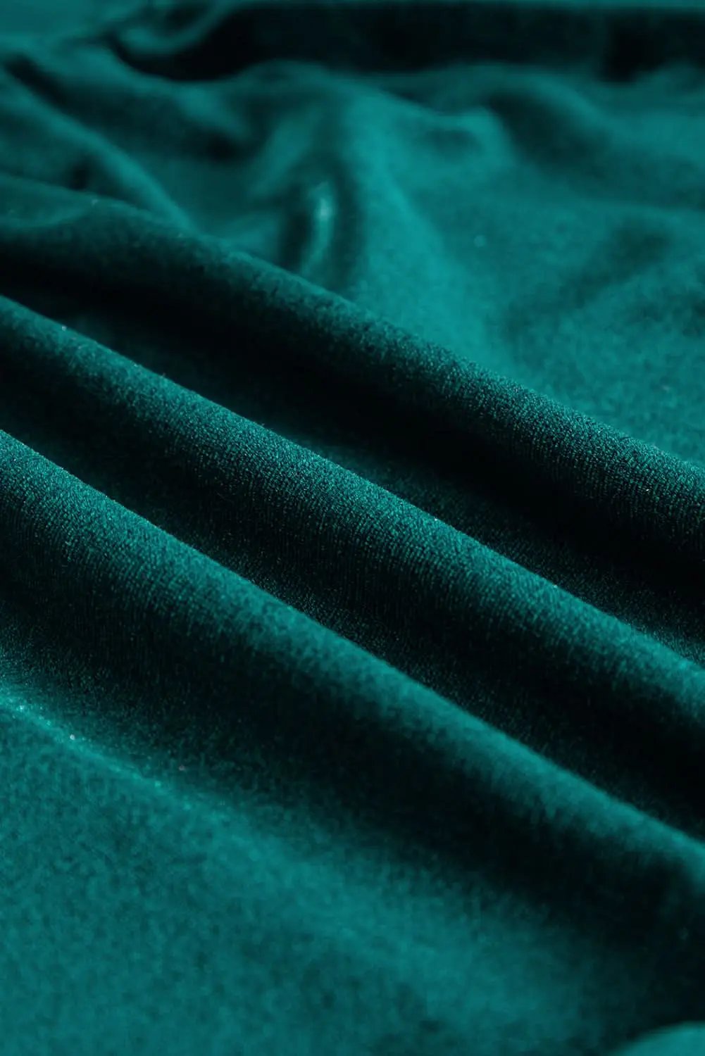 Dresses Love Salve Velvet Evergreen Dress Women's Boho Maxi Elegant V-Neck Tiered