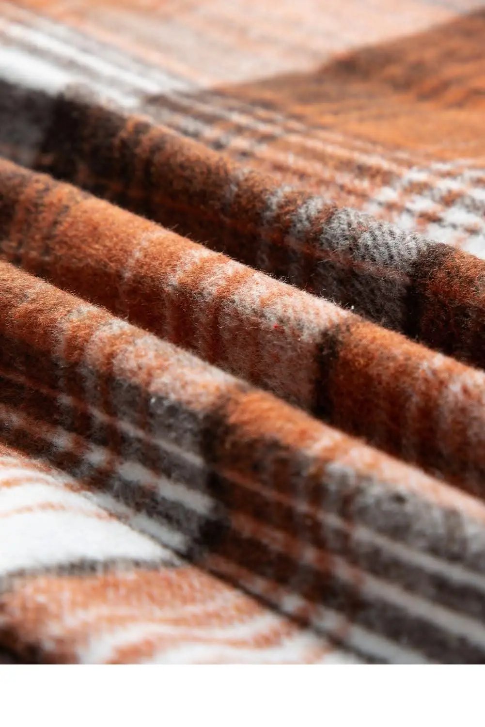 Outerwear/Plaid Shackets Love Salve Cinnamon plaid corduroy shacket