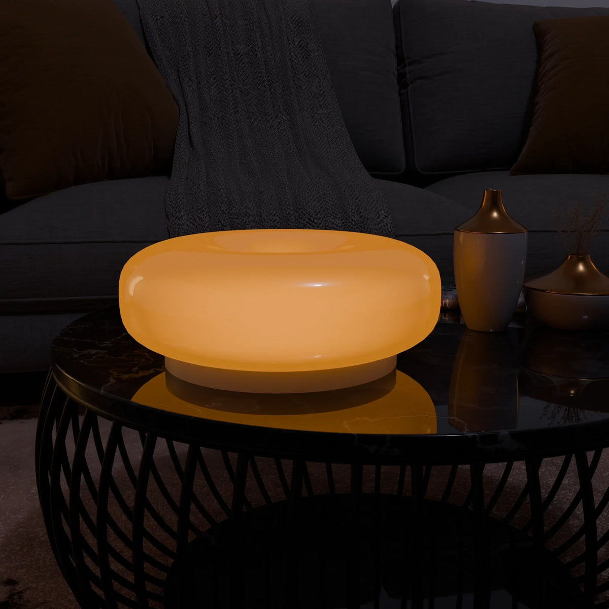 Lumo Donut Glass LED Table/Wall Lamp