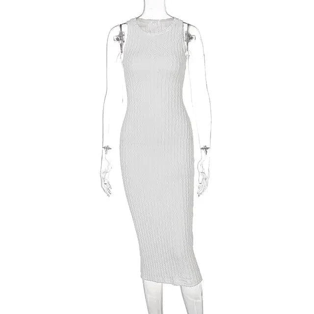 Chic Knitted Tank Sweater Dress