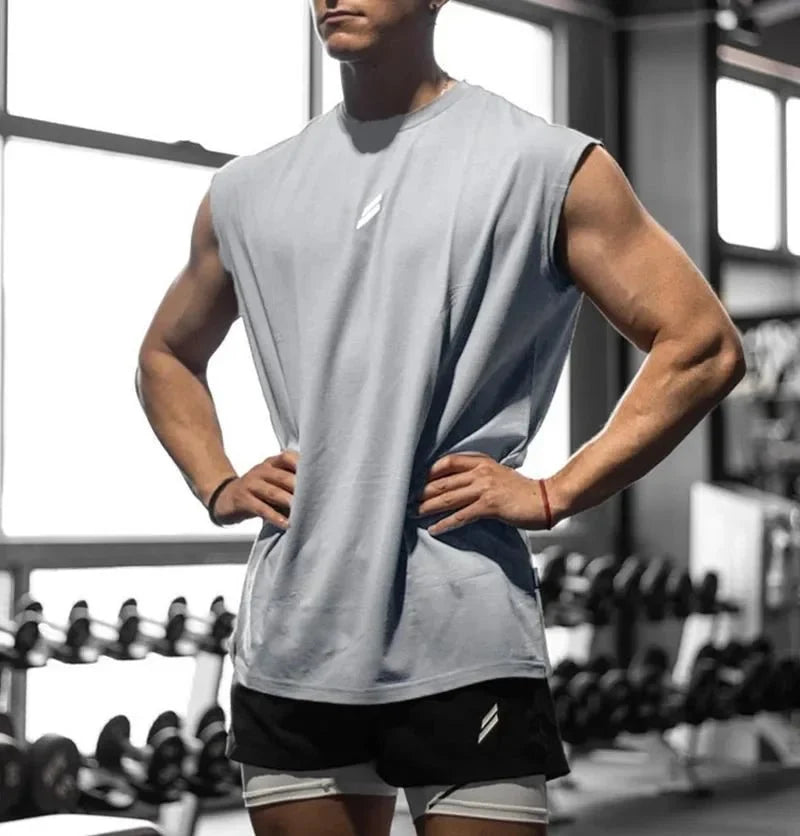 Men's Quick-Drying Sleeveless Fitness Shirt | Summer Mesh Basketball Tank Top