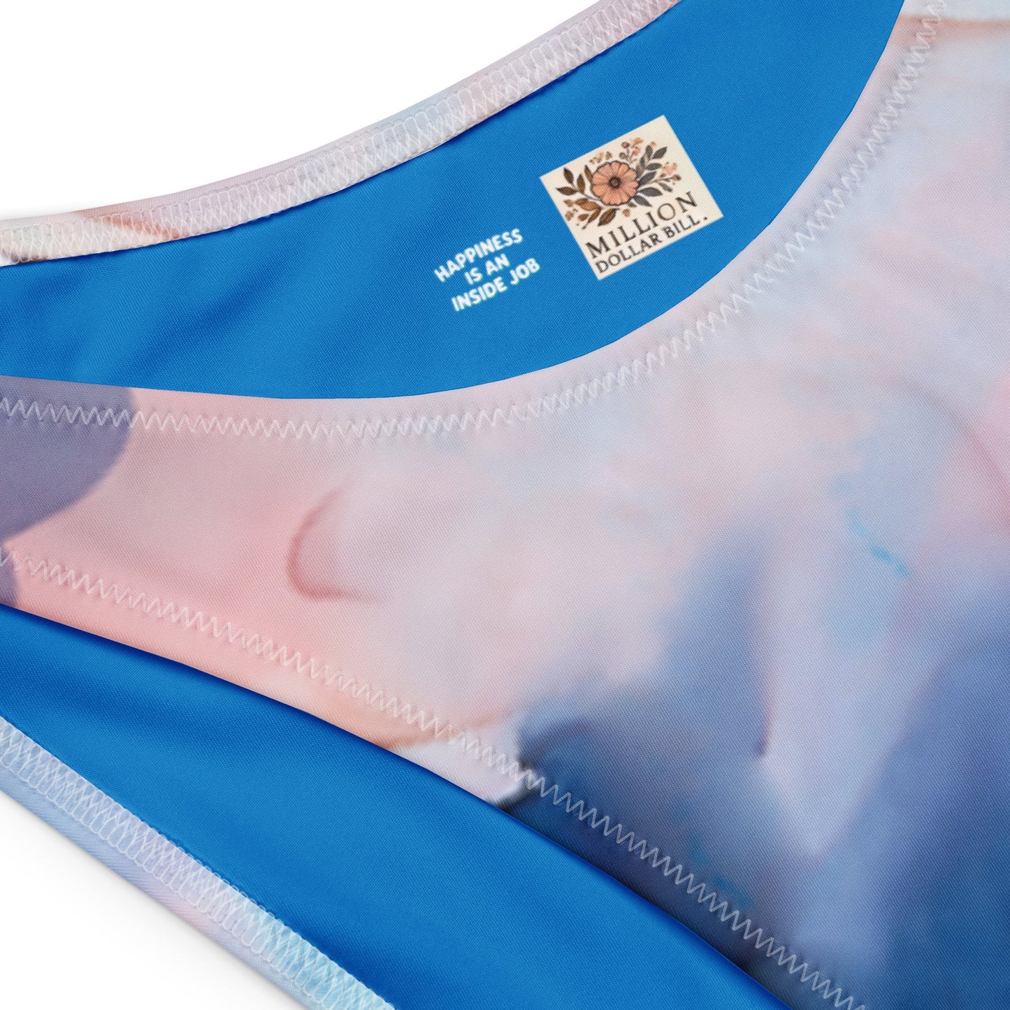 Bikini bandeau reciclado con estampado integral Galactic Reserve de MDB Co.